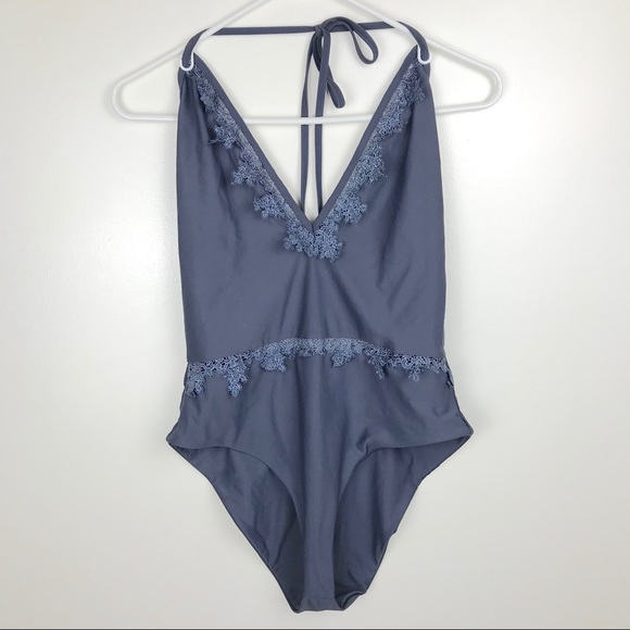 Tularosa Lovely One Piece Swimsuit in Medium Gray - Picture 3 of 5
